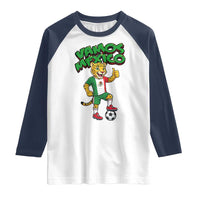 Vamos Mexico Fierce Leopard Raglan Shirt Soccer 2026 Fan Gift