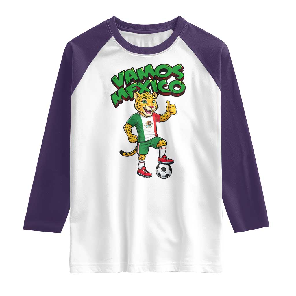 Vamos Mexico Fierce Leopard Raglan Shirt Soccer 2026 Fan Gift