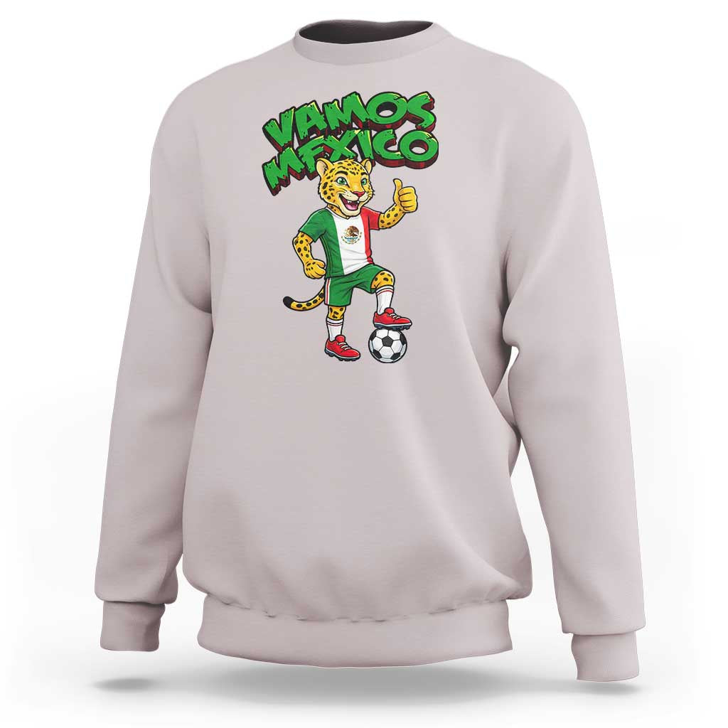 Vamos Mexico Fierce Leopard Sweatshirt Soccer 2026 Fan Gift