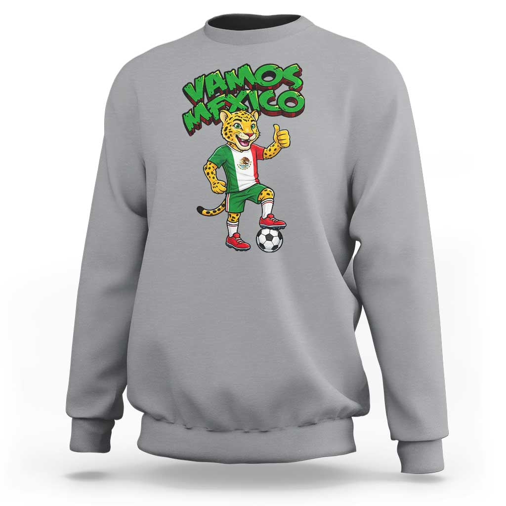 Vamos Mexico Fierce Leopard Sweatshirt Soccer 2026 Fan Gift