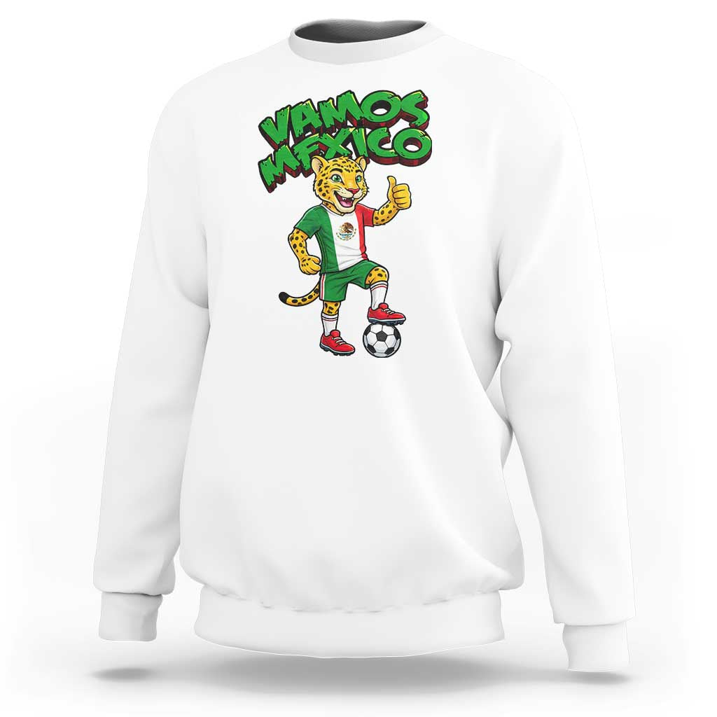 Vamos Mexico Fierce Leopard Sweatshirt Soccer 2026 Fan Gift