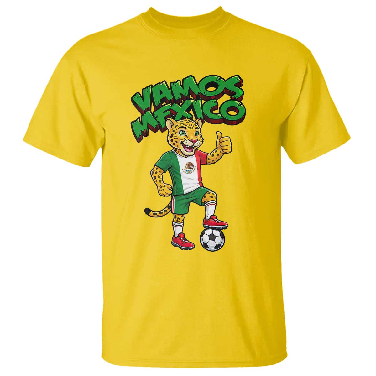 Vamos Mexico Fierce Leopard T Shirt Soccer 2026 Fan Gift