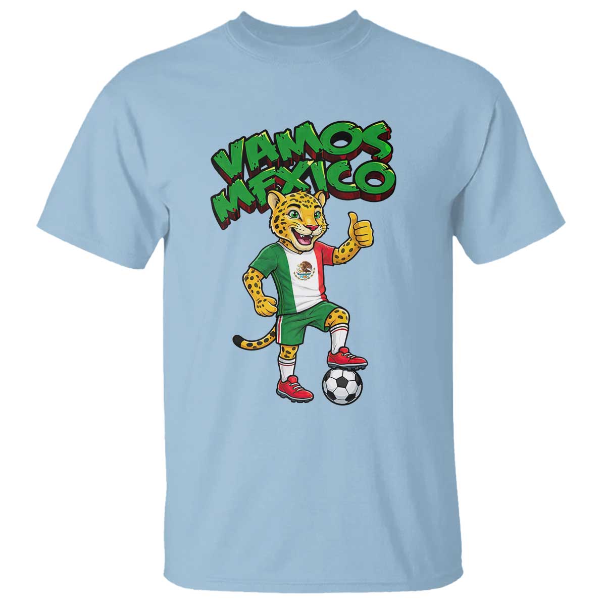 Vamos Mexico Fierce Leopard T Shirt Soccer 2026 Fan Gift