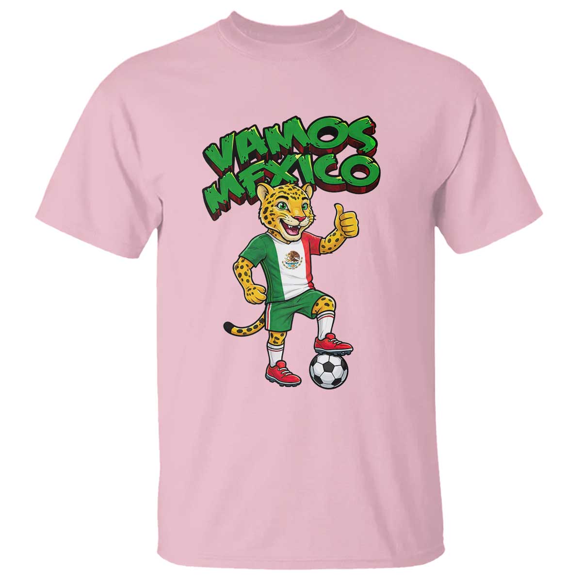 Vamos Mexico Fierce Leopard T Shirt Soccer 2026 Fan Gift