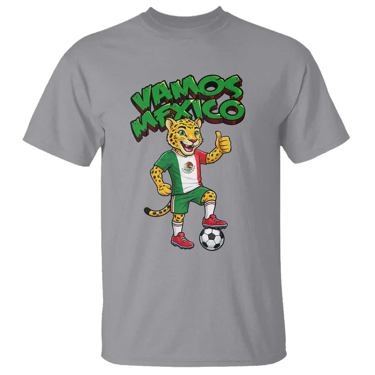 Vamos Mexico Fierce Leopard T Shirt Soccer 2026 Fan Gift