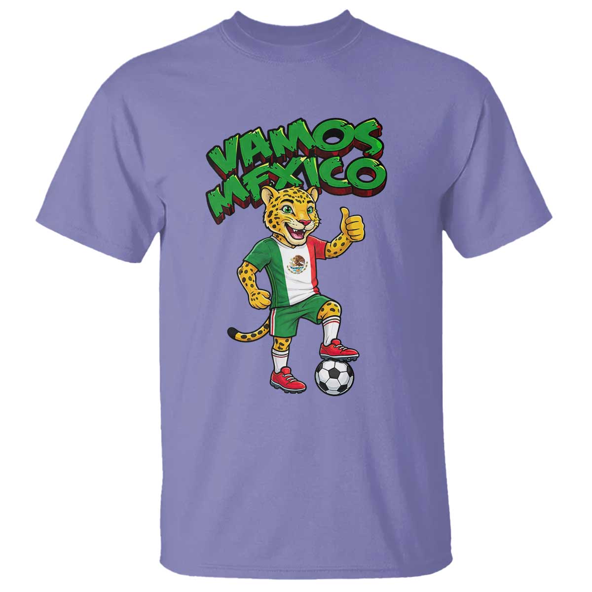 Vamos Mexico Fierce Leopard T Shirt Soccer 2026 Fan Gift