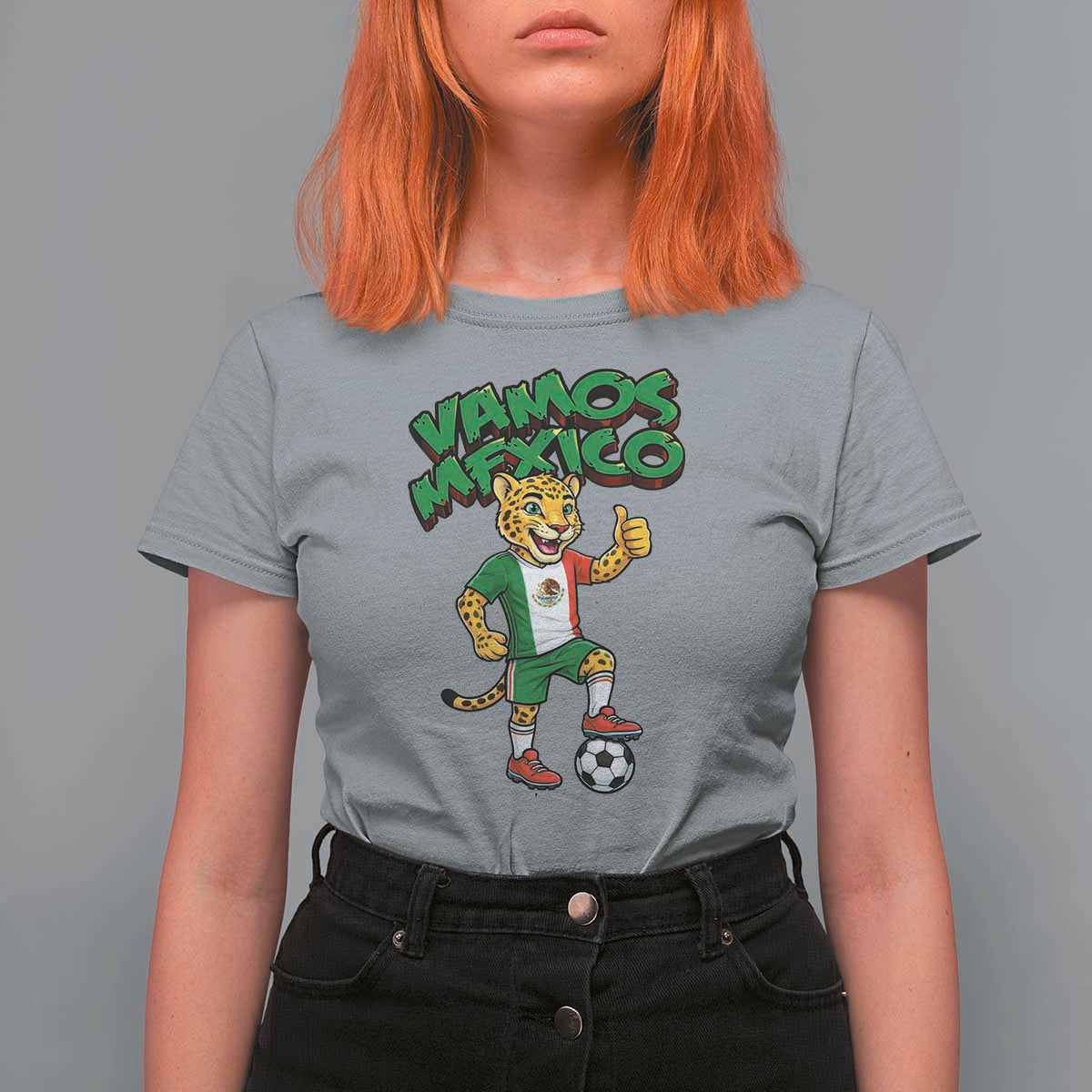 Vamos Mexico Fierce Leopard T Shirt For Women Soccer 2026 Fan Gift