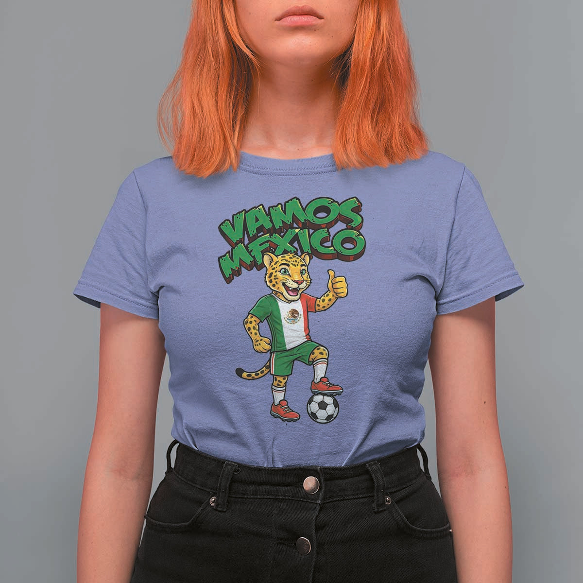 Vamos Mexico Fierce Leopard T Shirt For Women Soccer 2026 Fan Gift