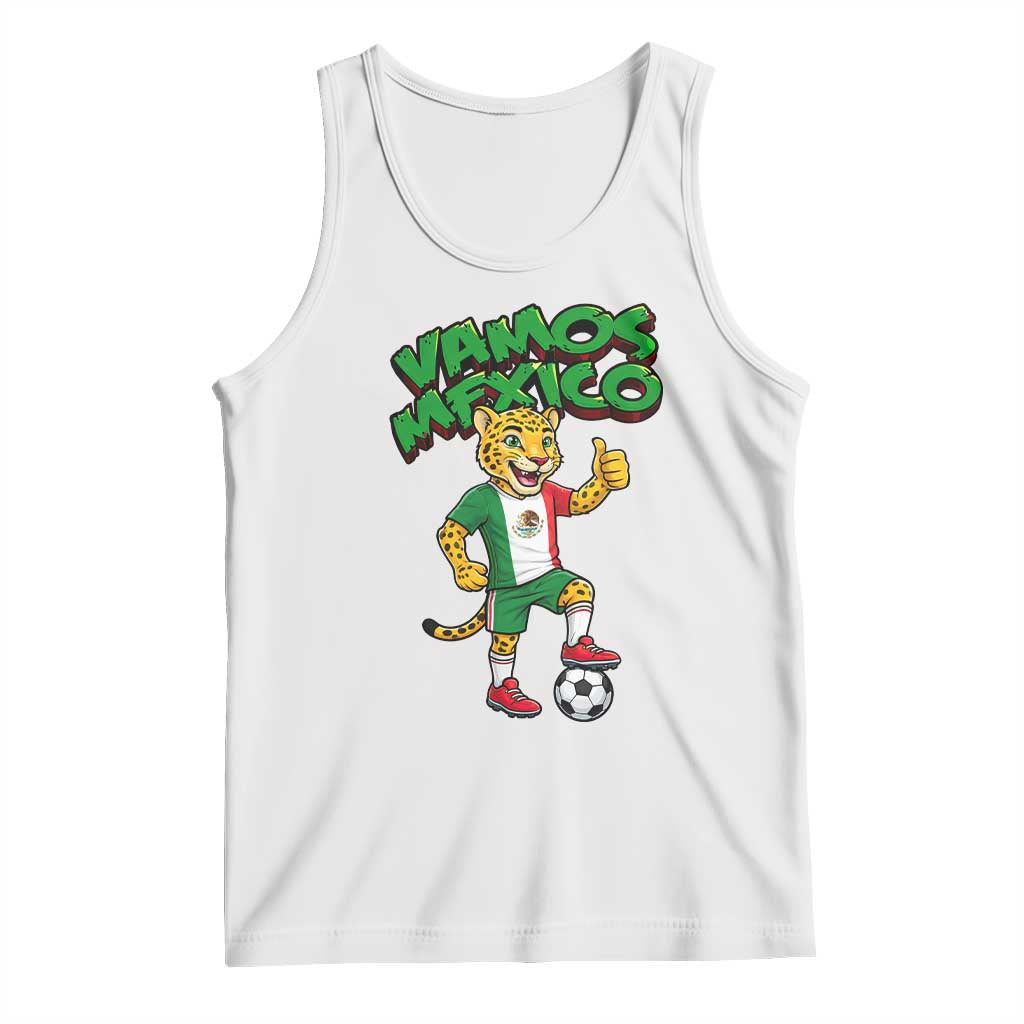 Vamos Mexico Fierce Leopard Tank Top Soccer 2026 Fan Gift