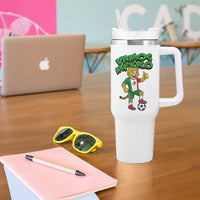 Vamos Mexico Fierce Leopard Tumbler With Handle Soccer 2026 Fan Gift