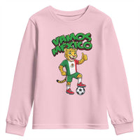 Vamos Mexico Fierce Leopard Youth Sweatshirt Soccer 2026 Fan Gift