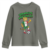 Vamos Mexico Fierce Leopard Youth Sweatshirt Soccer 2026 Fan Gift