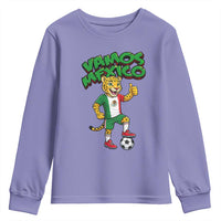 Vamos Mexico Fierce Leopard Youth Sweatshirt Soccer 2026 Fan Gift
