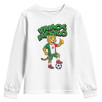 Vamos Mexico Fierce Leopard Youth Sweatshirt Soccer 2026 Fan Gift