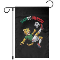 Vamos Mexico Fierce Leopard Soccer 2026 Garden Flag Mexican Fan Gift