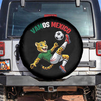 Vamos Mexico Fierce Leopard Soccer 2026 Spare Tire Cover Mexican Fan Gift