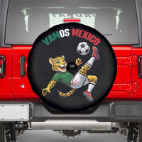 Vamos Mexico Fierce Leopard Soccer 2026 Spare Tire Cover Mexican Fan Gift