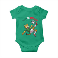 Vamos Mexico Fierce Leopard Soccer 2026 Baby Onesie Mexican Fan Gift
