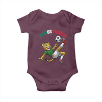 Vamos Mexico Fierce Leopard Soccer 2026 Baby Onesie Mexican Fan Gift