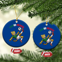 Vamos Mexico Fierce Leopard Soccer 2026 Ceramic Ornament Mexican Fan Gift