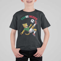 Vamos Mexico Fierce Leopard Soccer 2026 T Shirt For Kid Mexican Fan Gift