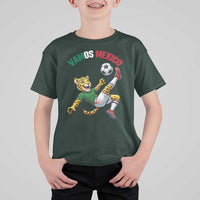 Vamos Mexico Fierce Leopard Soccer 2026 T Shirt For Kid Mexican Fan Gift