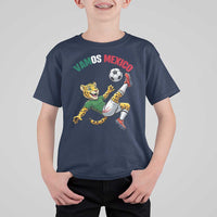 Vamos Mexico Fierce Leopard Soccer 2026 T Shirt For Kid Mexican Fan Gift