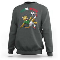 Vamos Mexico Fierce Leopard Soccer 2026 Sweatshirt Mexican Fan Gift