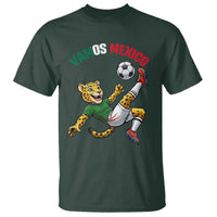 Vamos Mexico Fierce Leopard Soccer 2026 T Shirt Mexican Fan Gift
