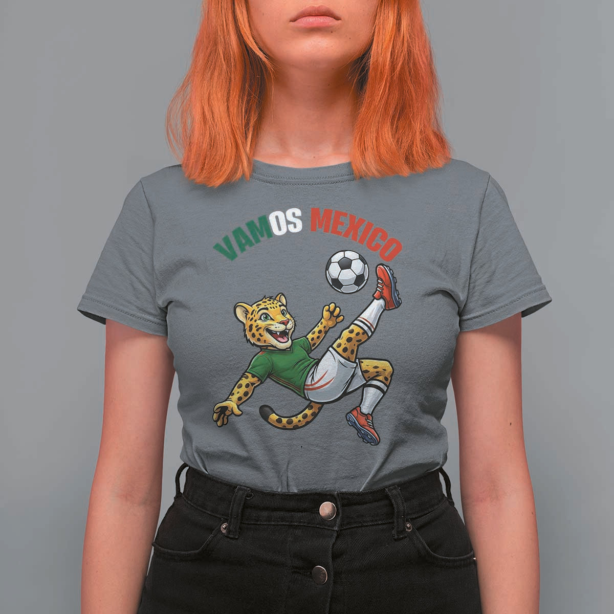 Vamos Mexico Fierce Leopard Soccer 2026 T Shirt For Women Mexican Fan Gift