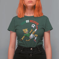Vamos Mexico Fierce Leopard Soccer 2026 T Shirt For Women Mexican Fan Gift