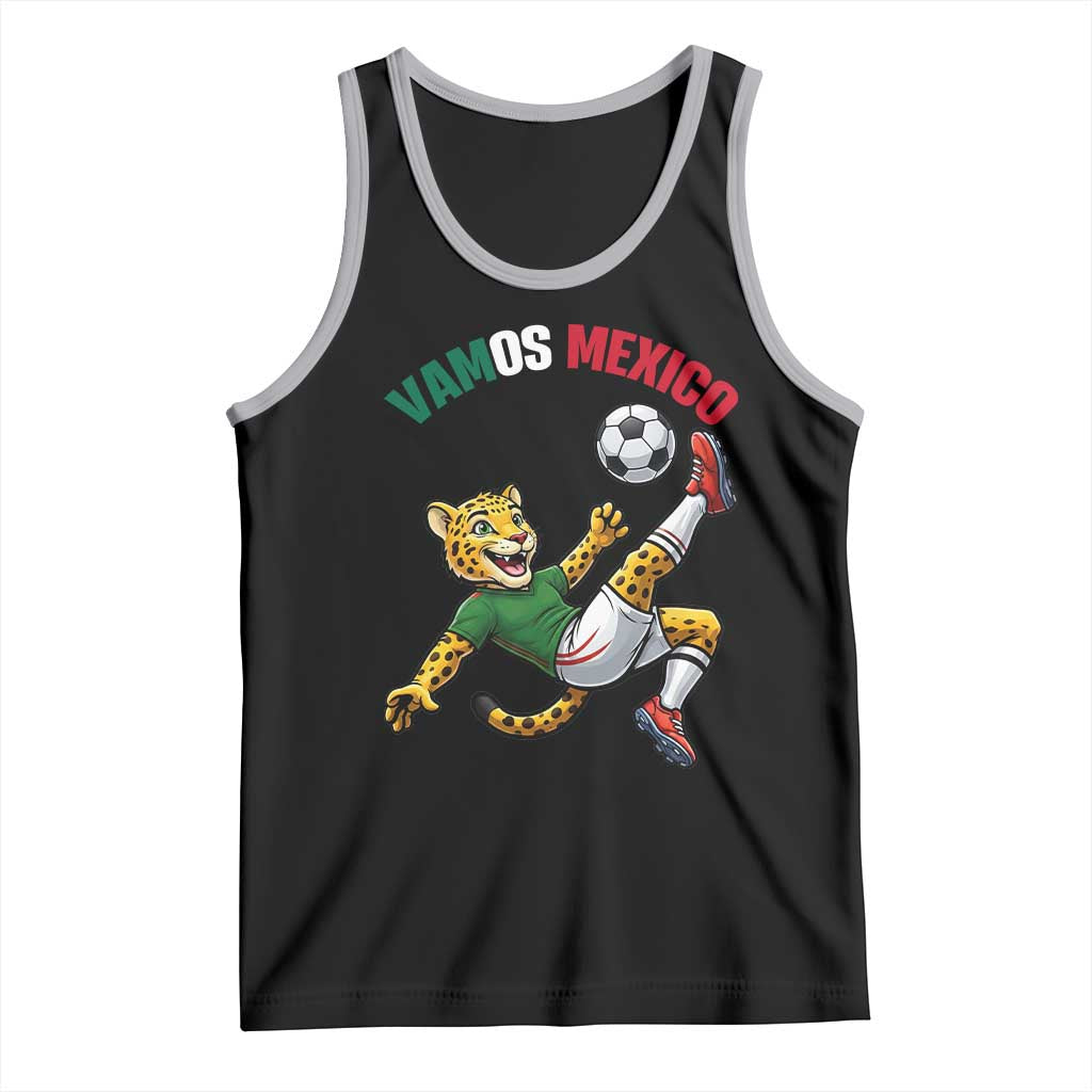 Vamos Mexico Fierce Leopard Soccer 2026 Tank Top Mexican Fan Gift