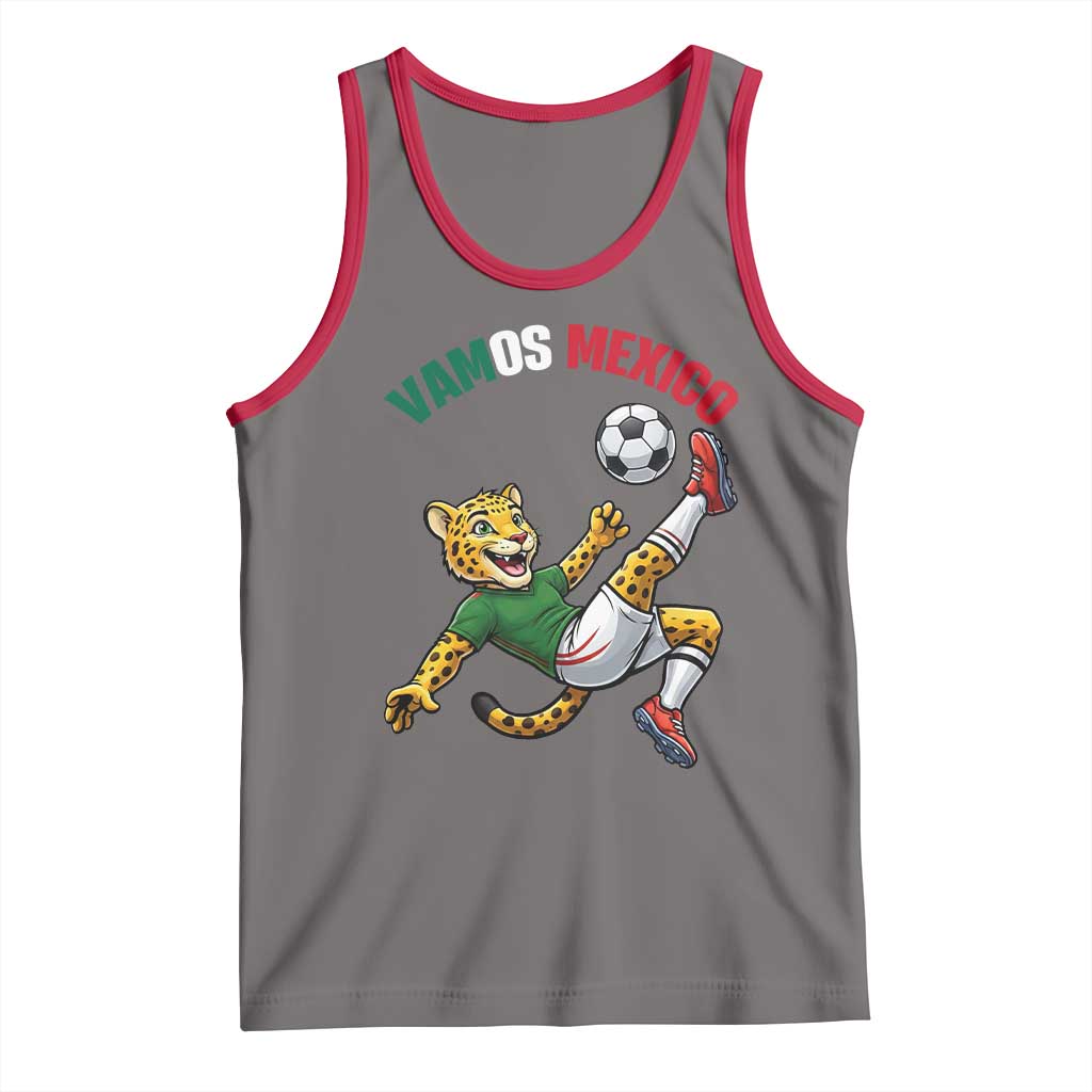 Vamos Mexico Fierce Leopard Soccer 2026 Tank Top Mexican Fan Gift
