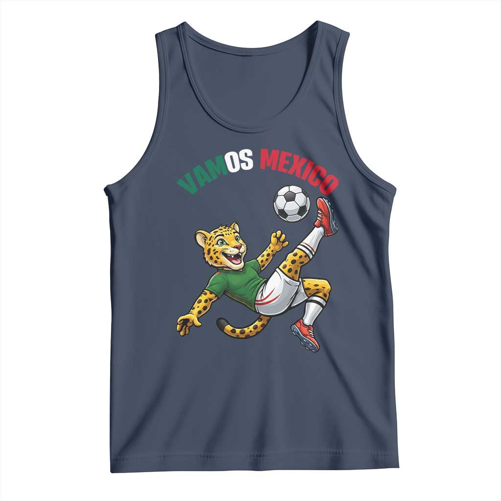 Vamos Mexico Fierce Leopard Soccer 2026 Tank Top Mexican Fan Gift