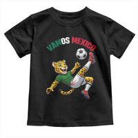 Vamos Mexico Fierce Leopard Soccer 2026 Toddler T Shirt Mexican Fan Gift