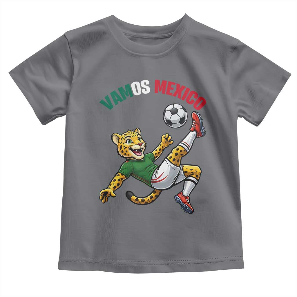 Vamos Mexico Fierce Leopard Soccer 2026 Toddler T Shirt Mexican Fan Gift