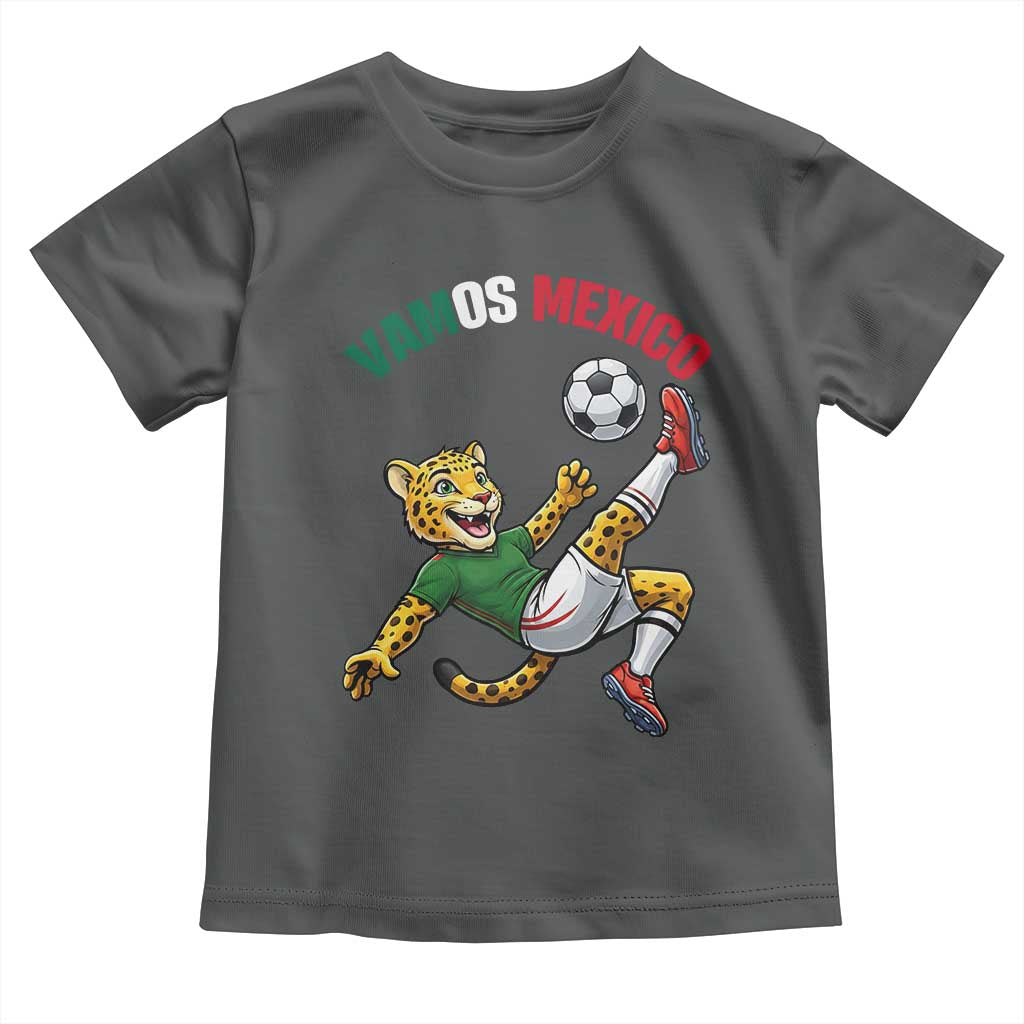 Vamos Mexico Fierce Leopard Soccer 2026 Toddler T Shirt Mexican Fan Gift