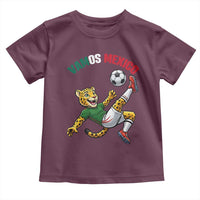 Vamos Mexico Fierce Leopard Soccer 2026 Toddler T Shirt Mexican Fan Gift