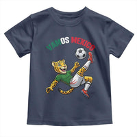 Vamos Mexico Fierce Leopard Soccer 2026 Toddler T Shirt Mexican Fan Gift