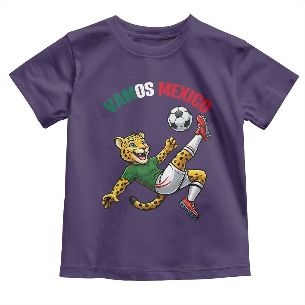 Vamos Mexico Fierce Leopard Soccer 2026 Toddler T Shirt Mexican Fan Gift