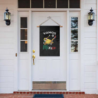 Vamos Mexico Taco Playing Soccer Garden Flag Mexican Fan Gift