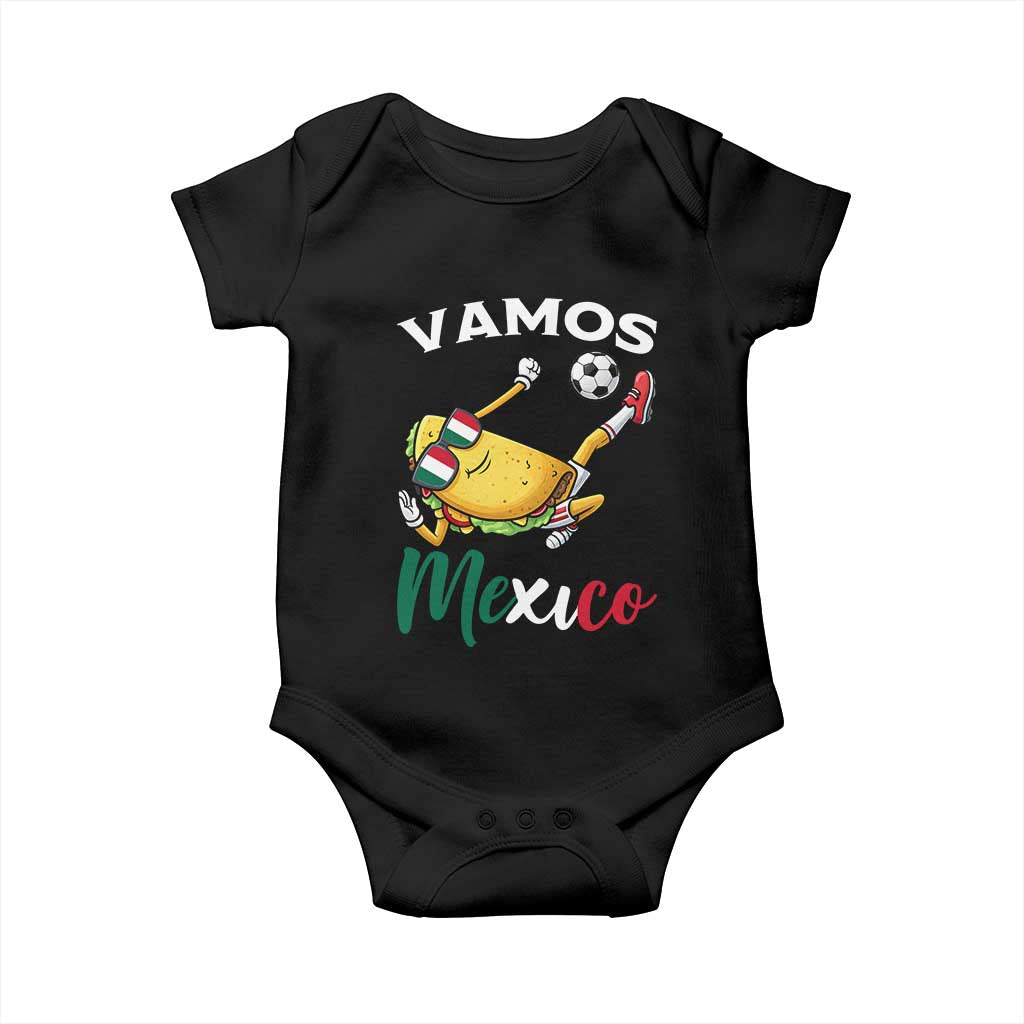 Vamos Mexico Taco Playing Soccer Baby Onesie Mexican Fan Gift