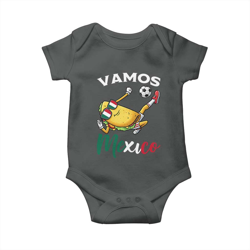 Vamos Mexico Taco Playing Soccer Baby Onesie Mexican Fan Gift