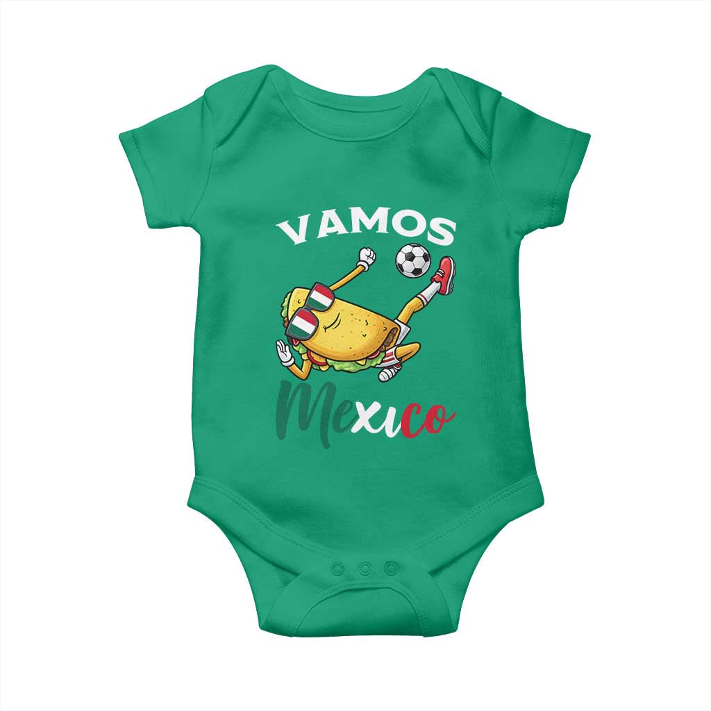 Vamos Mexico Taco Playing Soccer Baby Onesie Mexican Fan Gift
