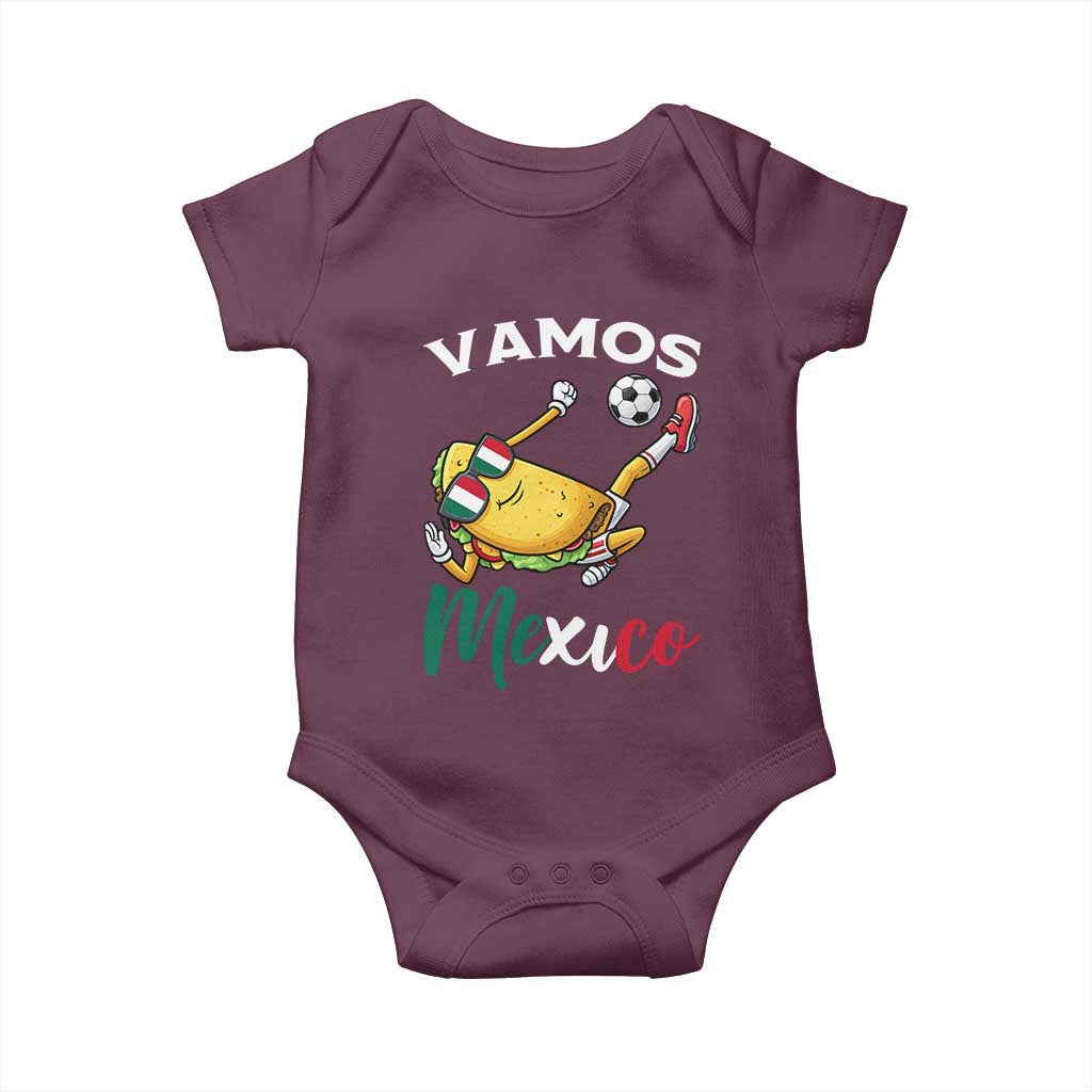 Vamos Mexico Taco Playing Soccer Baby Onesie Mexican Fan Gift