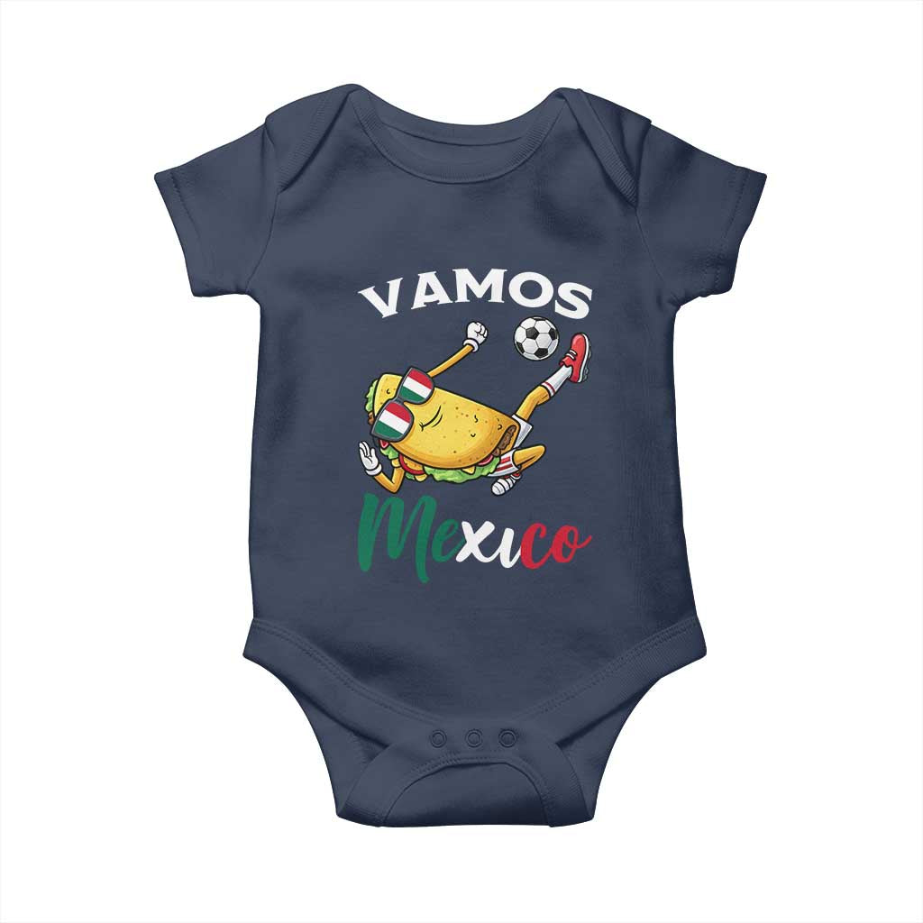 Vamos Mexico Taco Playing Soccer Baby Onesie Mexican Fan Gift