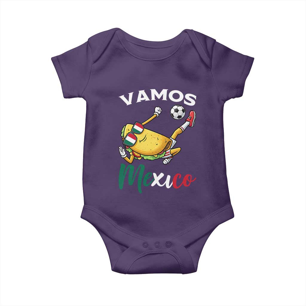 Vamos Mexico Taco Playing Soccer Baby Onesie Mexican Fan Gift