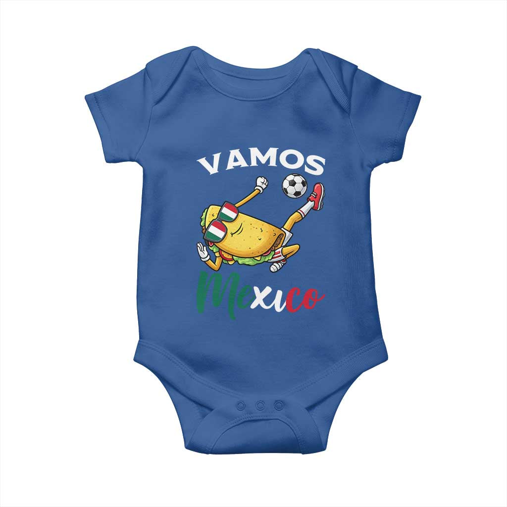 Vamos Mexico Taco Playing Soccer Baby Onesie Mexican Fan Gift