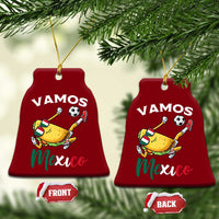 Vamos Mexico Taco Playing Soccer Ceramic Ornament Mexican Fan Gift