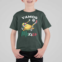 Vamos Mexico Taco Playing Soccer T Shirt For Kid Mexican Fan Gift